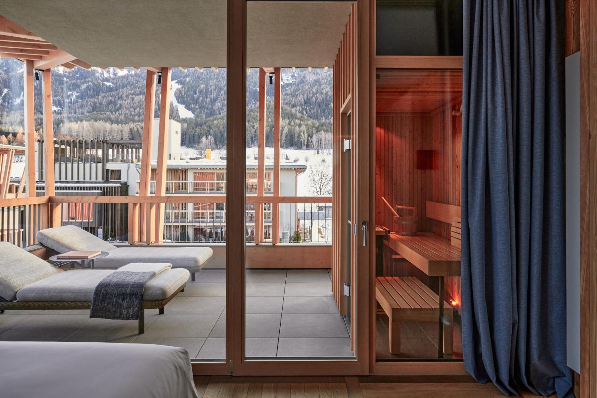 Falkensteiner Hotel Kronplatz - The Leading Hotels Of The World (Adults Only) Riscone Esterno foto Sauna